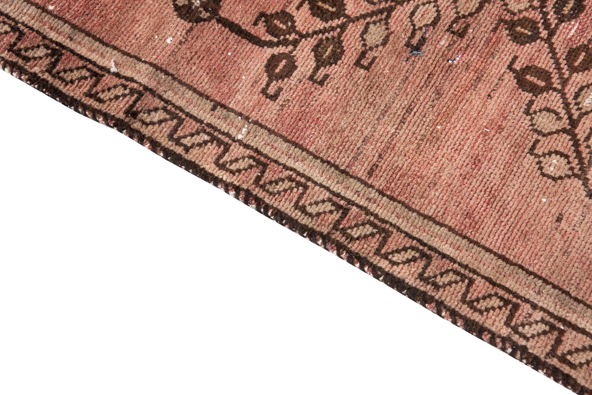 3' 4 x 4' 5 Hand Knotted Ultra Vintage Persian Wool Rug