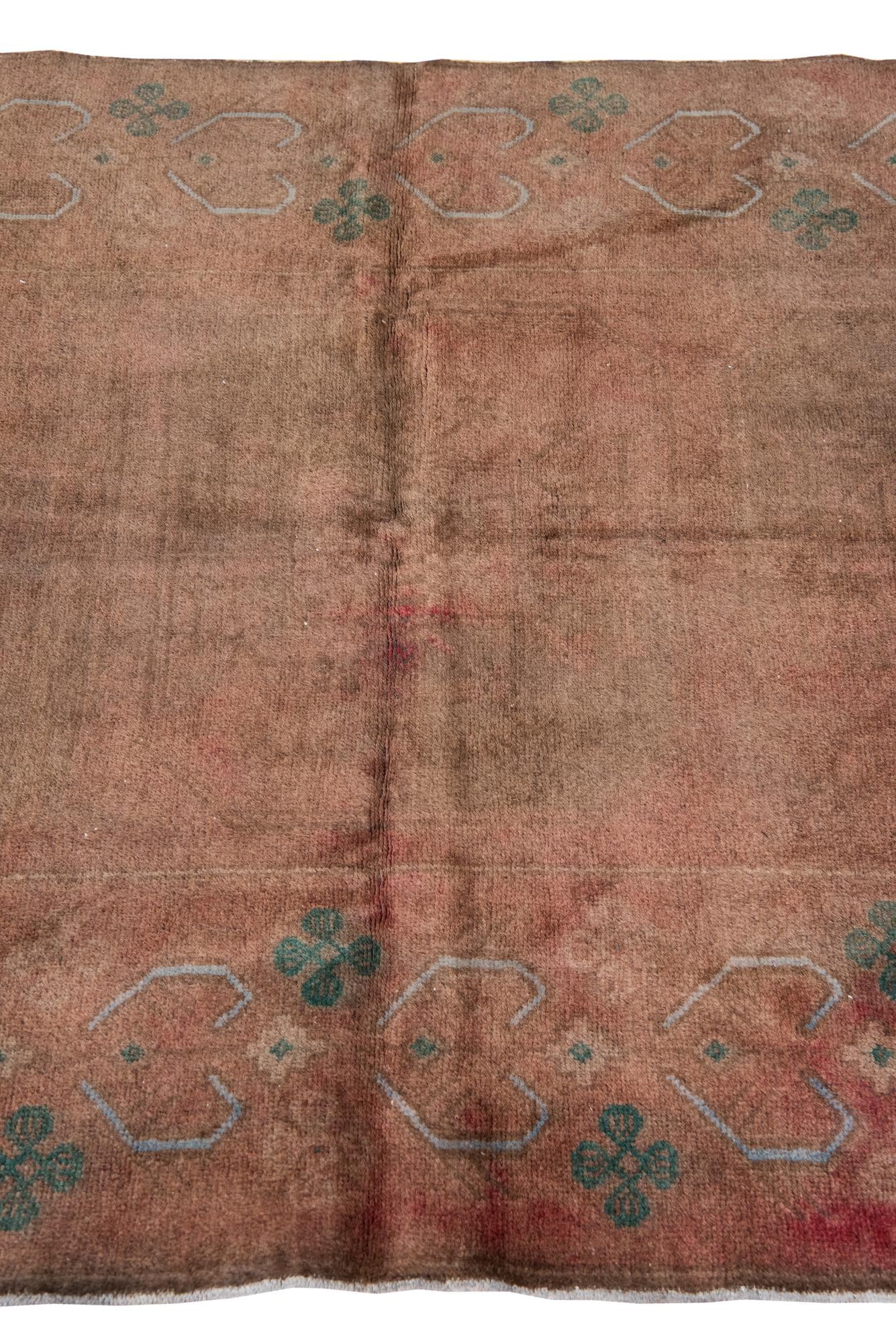 3' 7 x 6' 4 Hand Knotted Ultra Vintage Persian Wool Rug