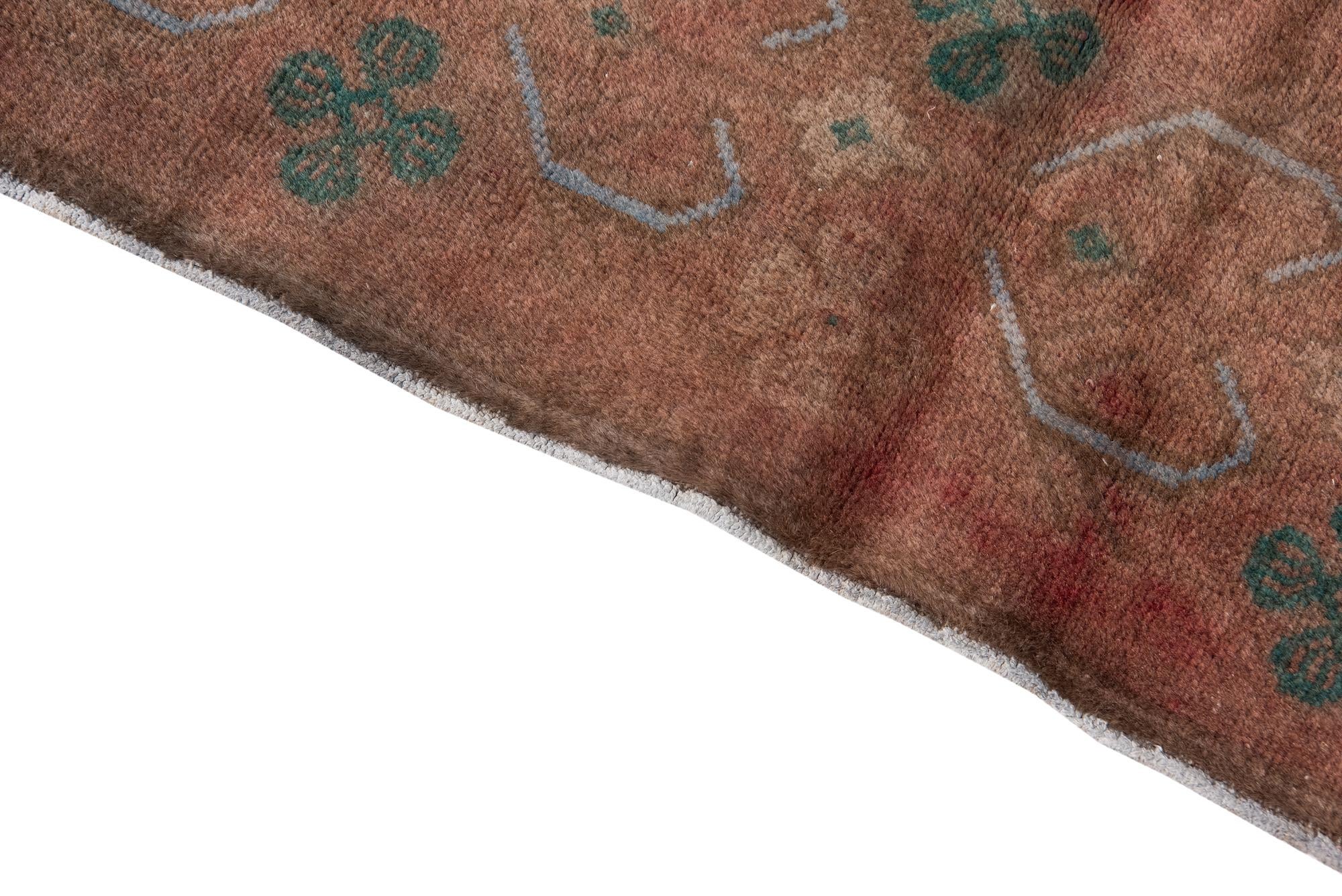 3' 7 x 6' 4 Hand Knotted Ultra Vintage Persian Wool Rug