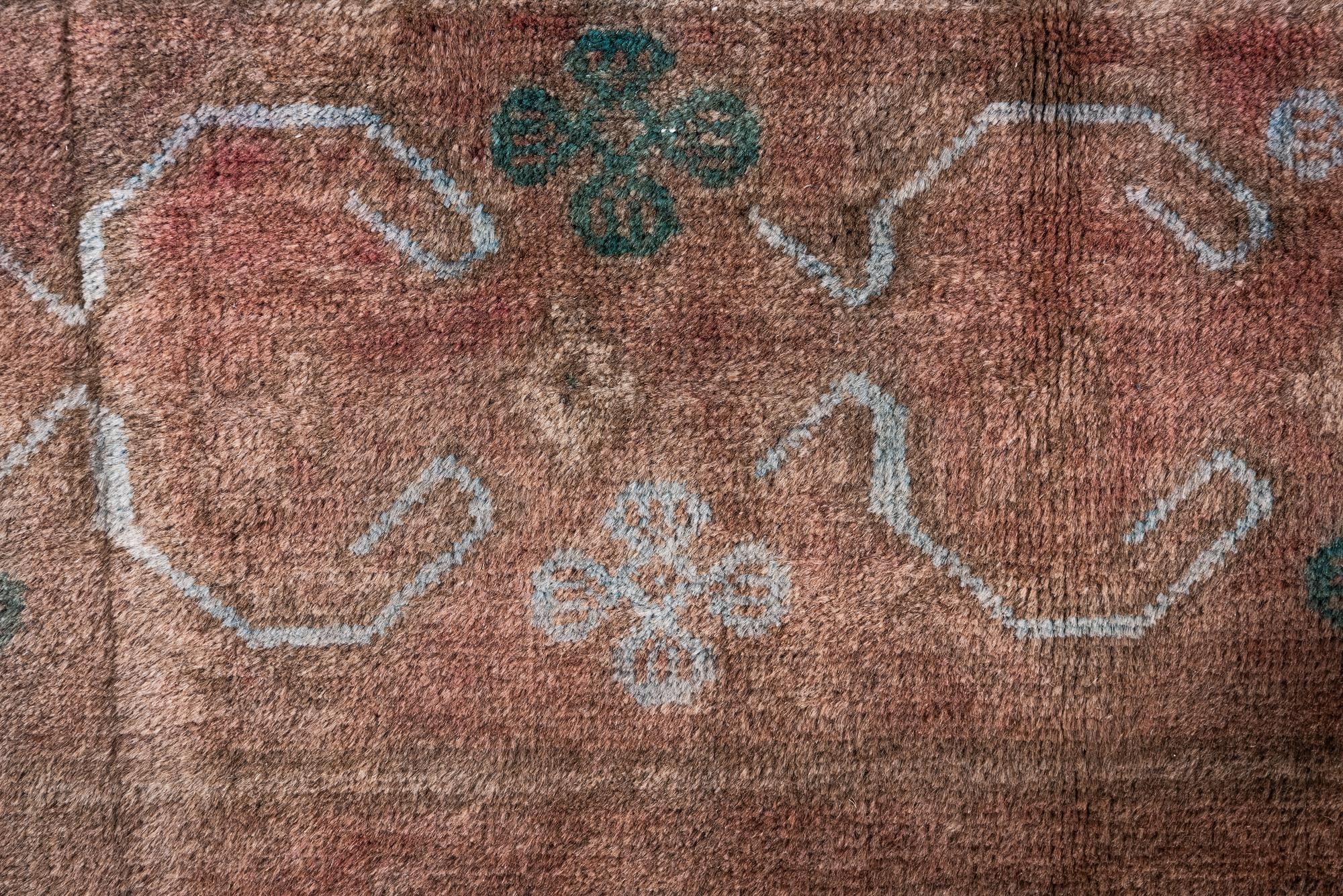 3' 7 x 6' 4 Hand Knotted Ultra Vintage Persian Wool Rug