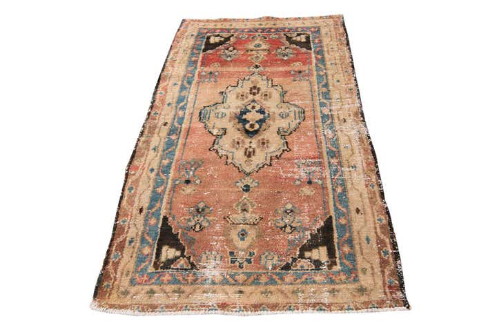 3' 2 x 5' 8 Hand Knotted Ultra Vintage Persian Wool Rug