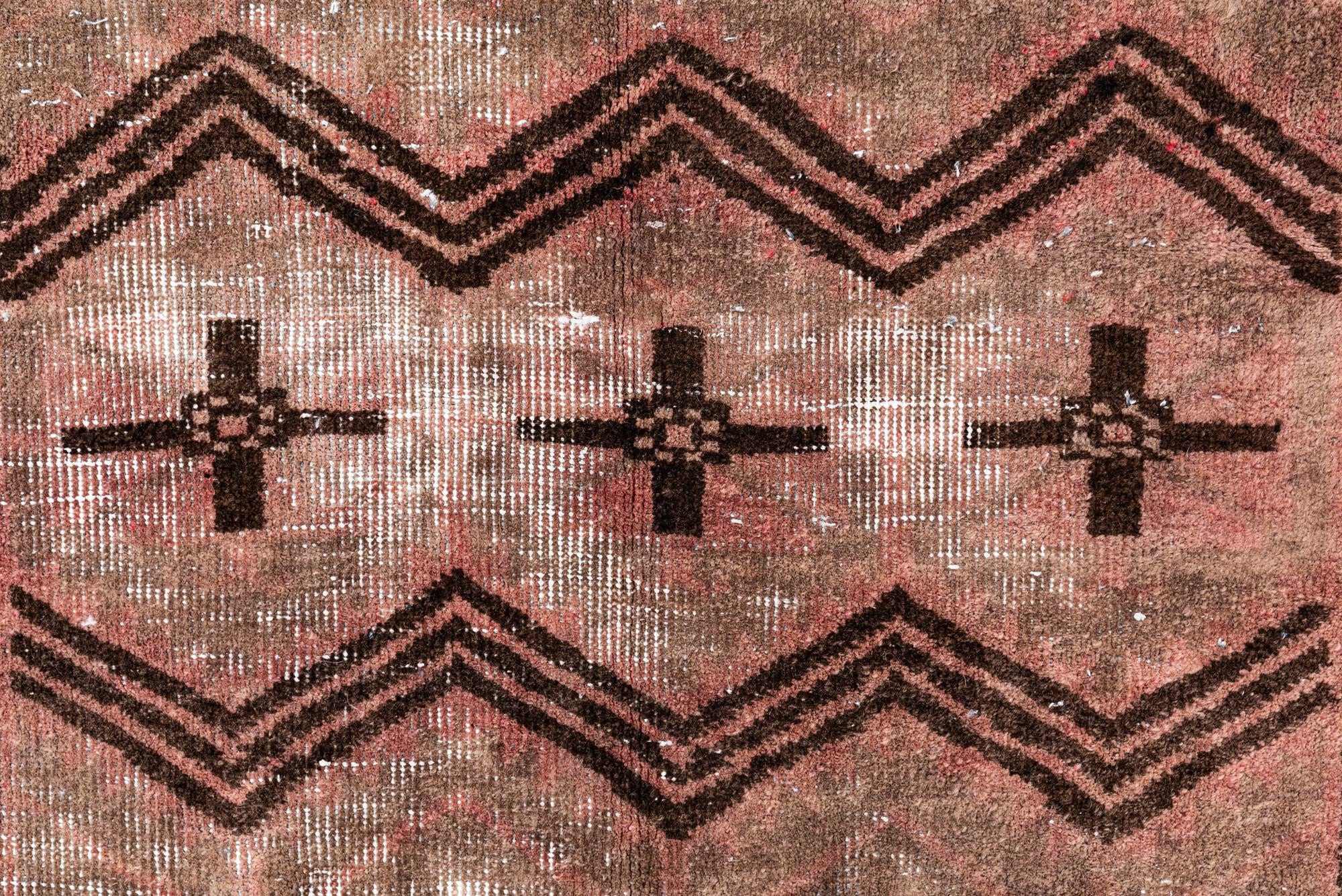 4' 3 x 7' 10 Hand Knotted Ultra Vintage Persian Wool Rug