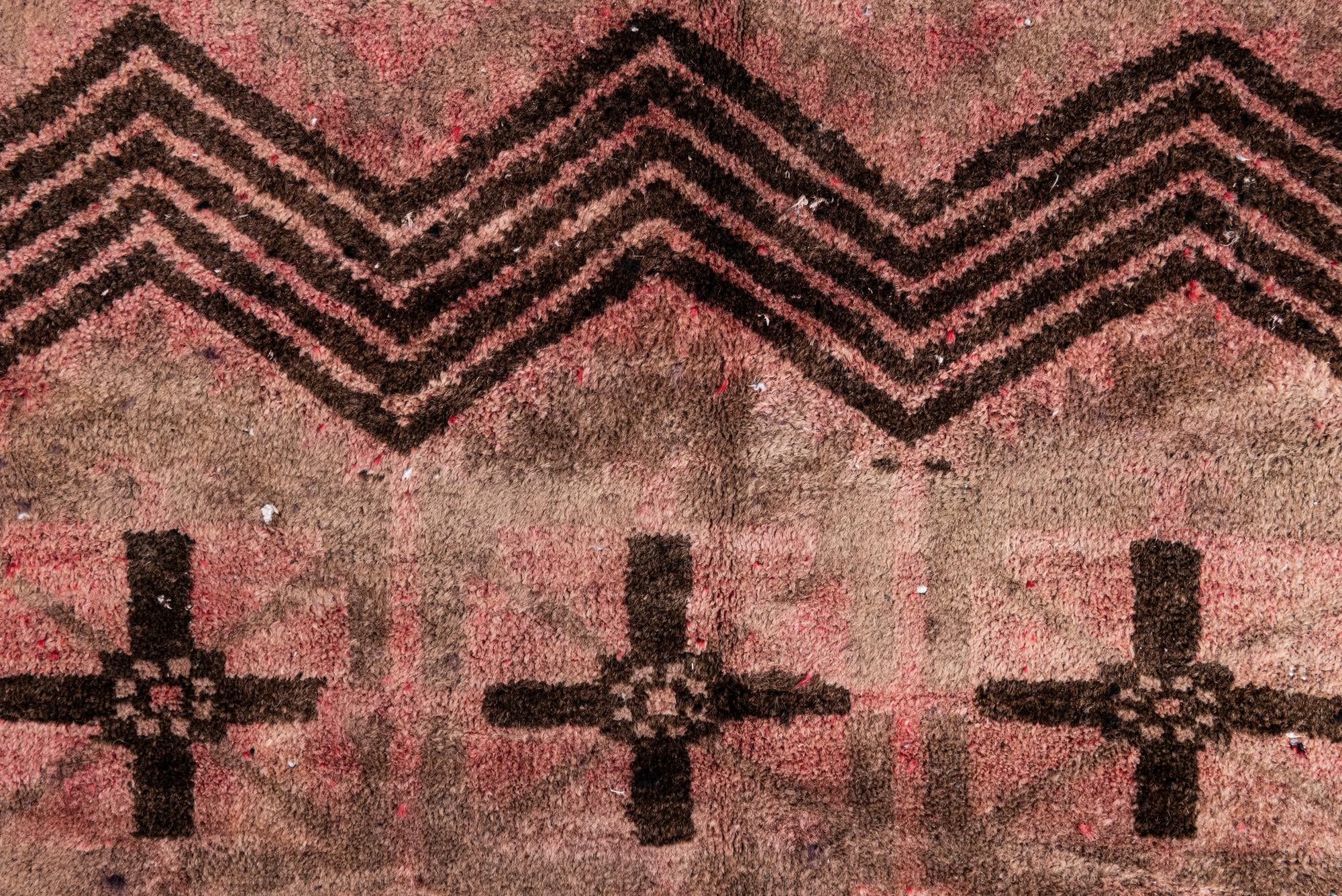 4' 3 x 7' 10 Hand Knotted Ultra Vintage Persian Wool Rug