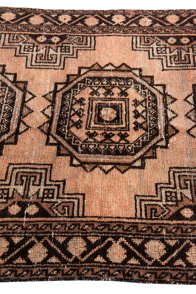 3' 10 x 6' 3 Hand Knotted Ultra Vintage Persian Wool Rug