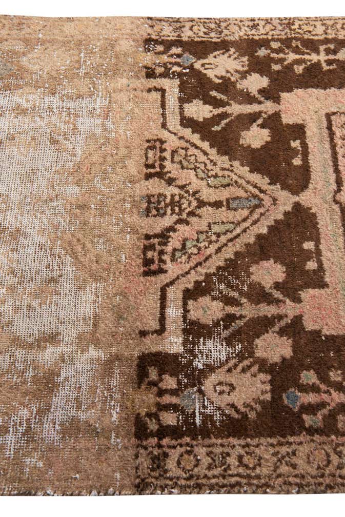 3' 7 x 6' 1 Hand Knotted Ultra Vintage Persian Wool Rug