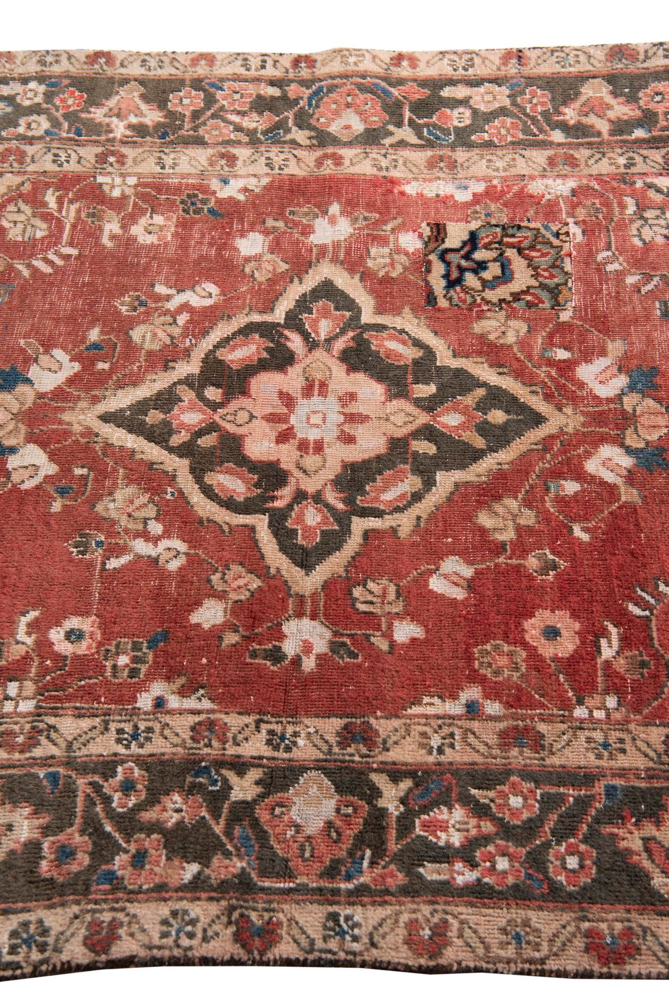 3' 10 x 6' 2 Hand Knotted Ultra Vintage Persian Wool Rug