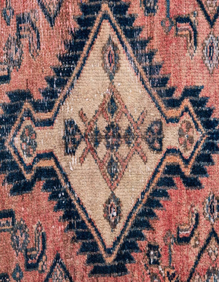 Detail image of 4' 2 x 6' 1  Hand Knotted Ultra Vintage Persian Wool Rug