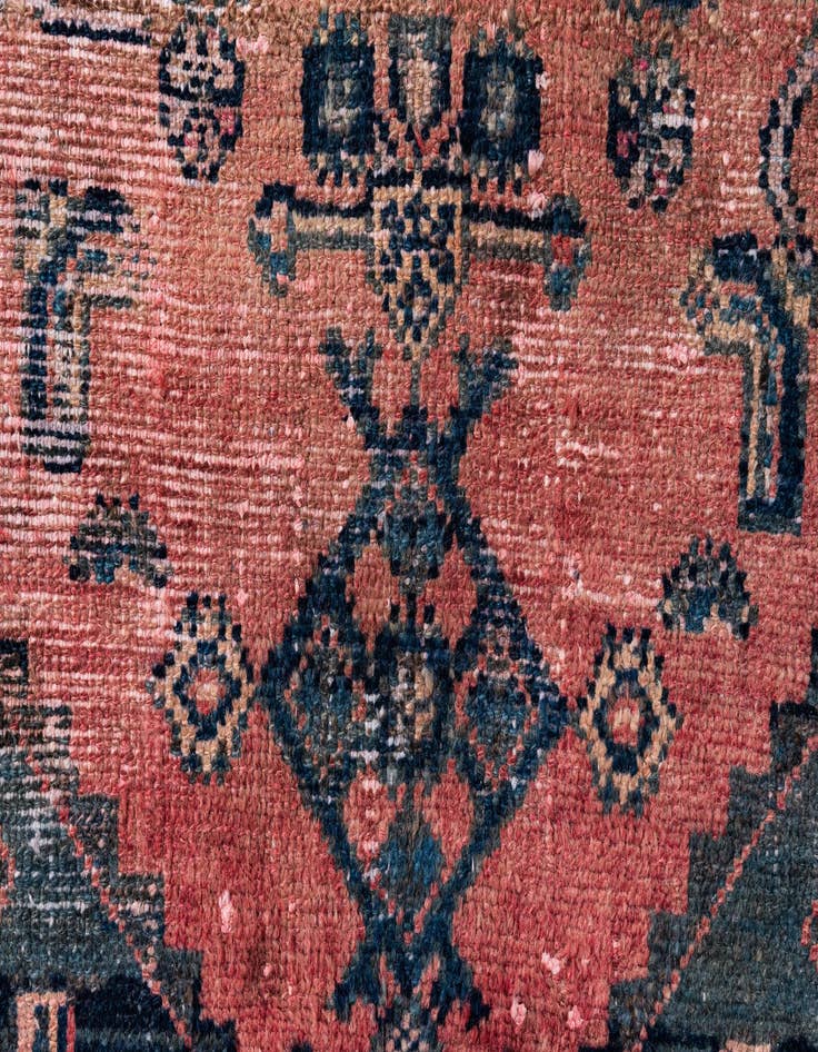 Detail image of 4' 2 x 6' 1  Hand Knotted Ultra Vintage Persian Wool Rug
