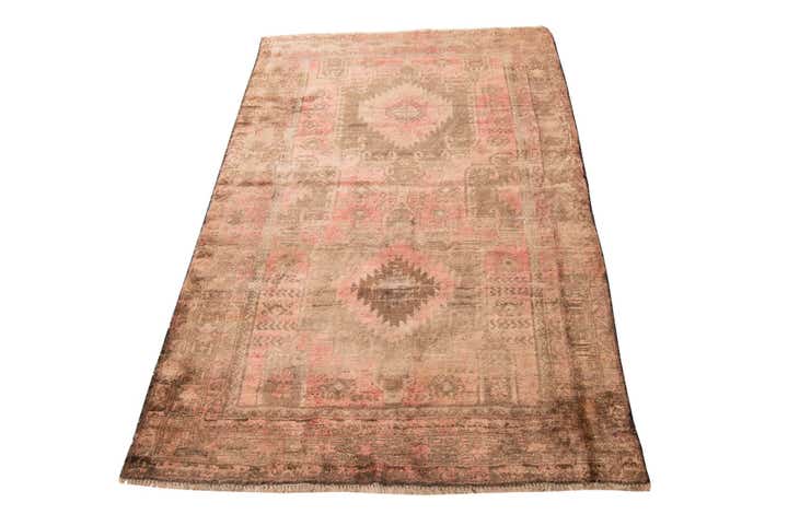 3' 9 x 6' 3 Hand Knotted Ultra Vintage Persian Wool Rug