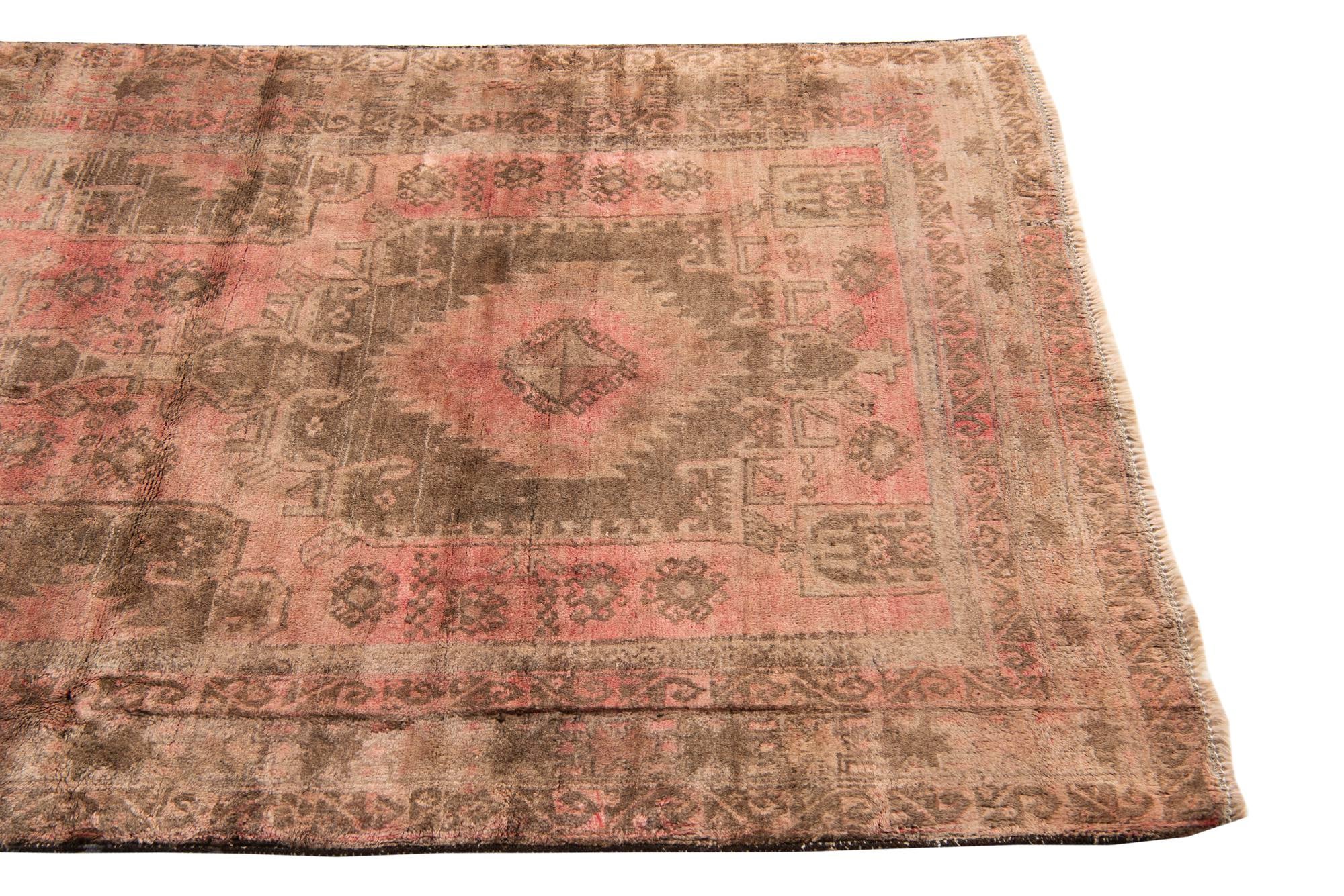 3' 9 x 6' 3 Hand Knotted Ultra Vintage Persian Wool Rug