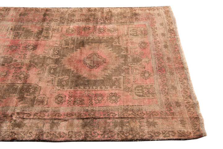 3' 9 x 6' 3 Hand Knotted Ultra Vintage Persian Wool Rug