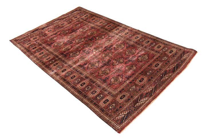3' 10 x 6' 2 Hand Knotted Ultra Vintage Persian Wool Rug