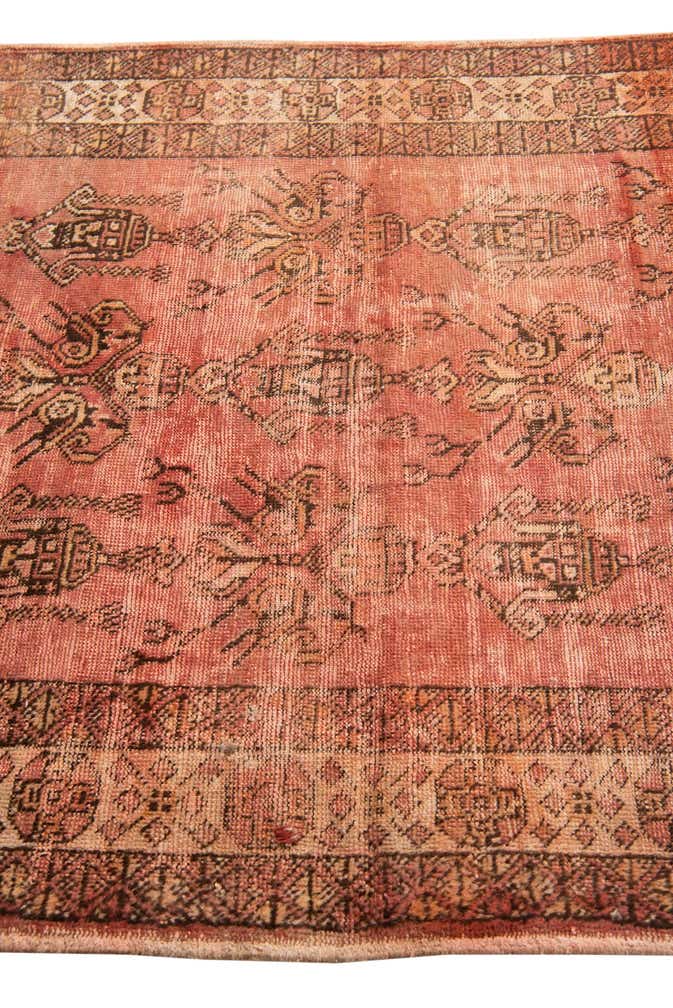 4' 2 x 6' Hand Knotted Ultra Vintage Persian Wool Rug
