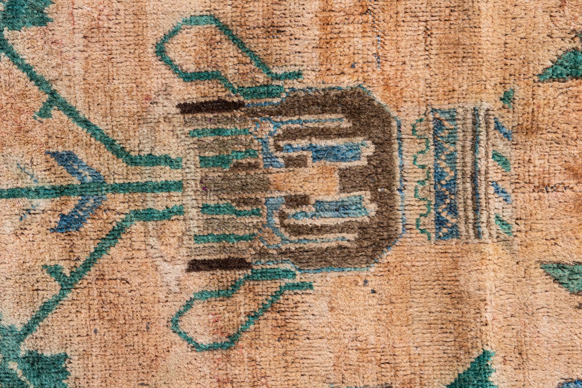 4' x 6' 2 Hand Knotted Ultra Vintage Persian Wool Rug