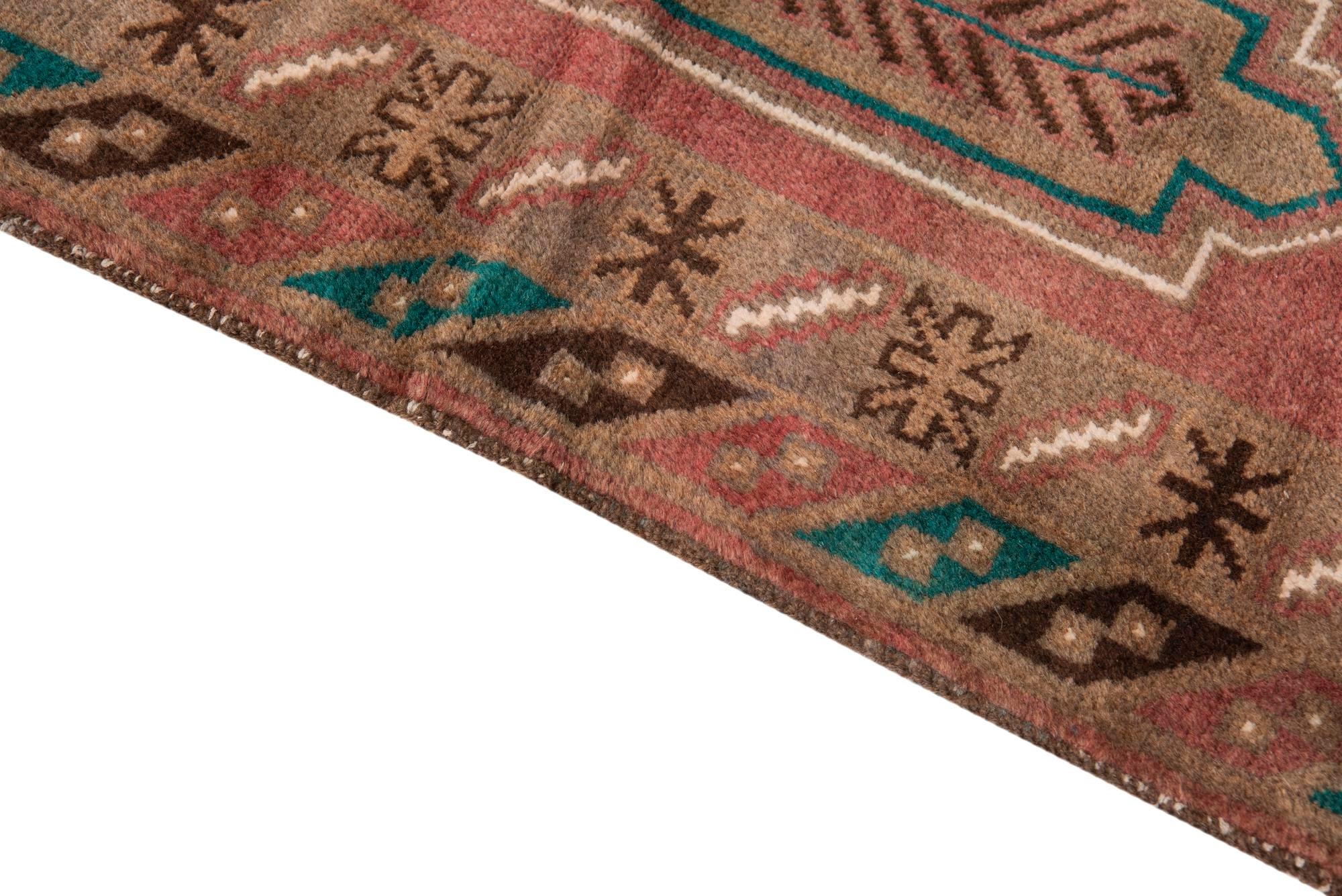 3' 5 x 6' 1 Hand Knotted Ultra Vintage Persian Wool Rug