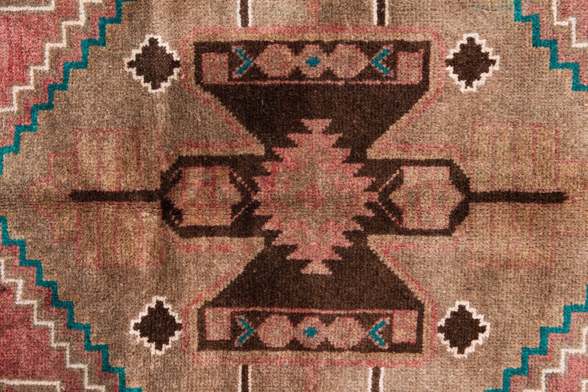 3' 5 x 6' 1 Hand Knotted Ultra Vintage Persian Wool Rug