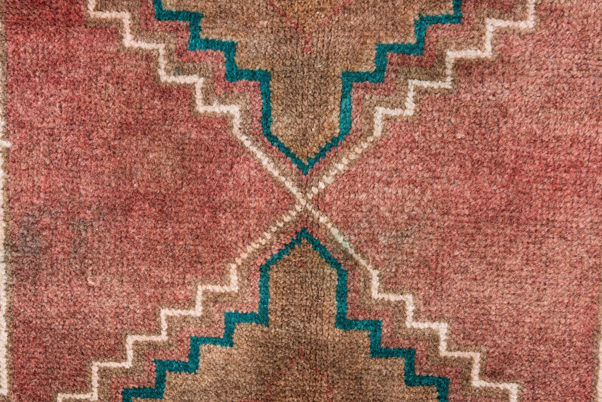 3' 5 x 6' 1 Hand Knotted Ultra Vintage Persian Wool Rug
