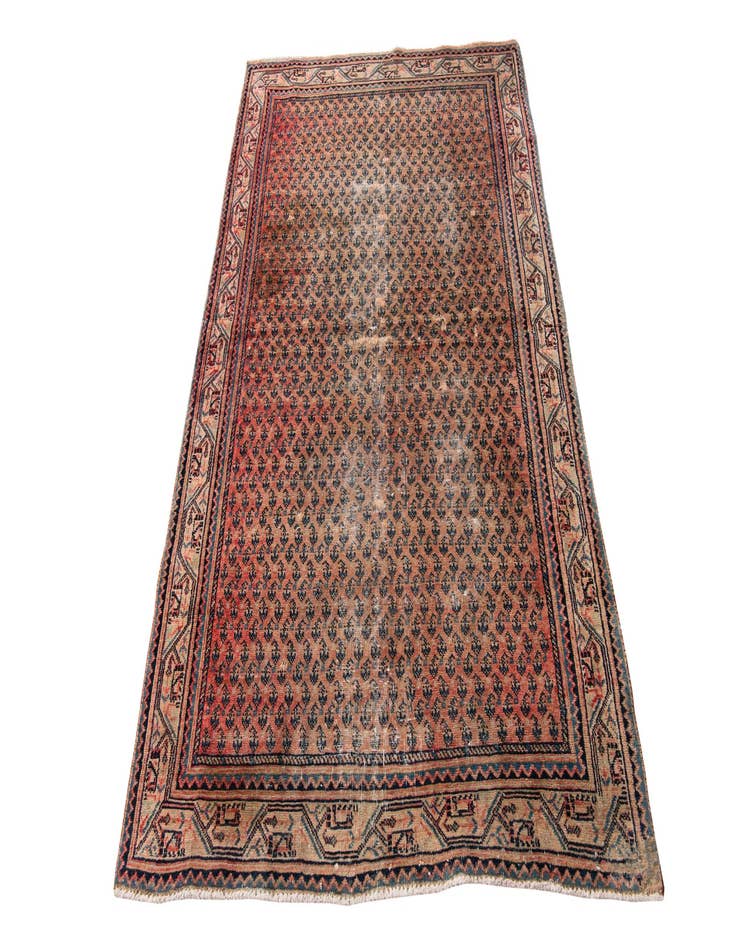 Detail image of 4' 3 x 6' 8  Hand Knotted Ultra Vintage Persian Wool Rug