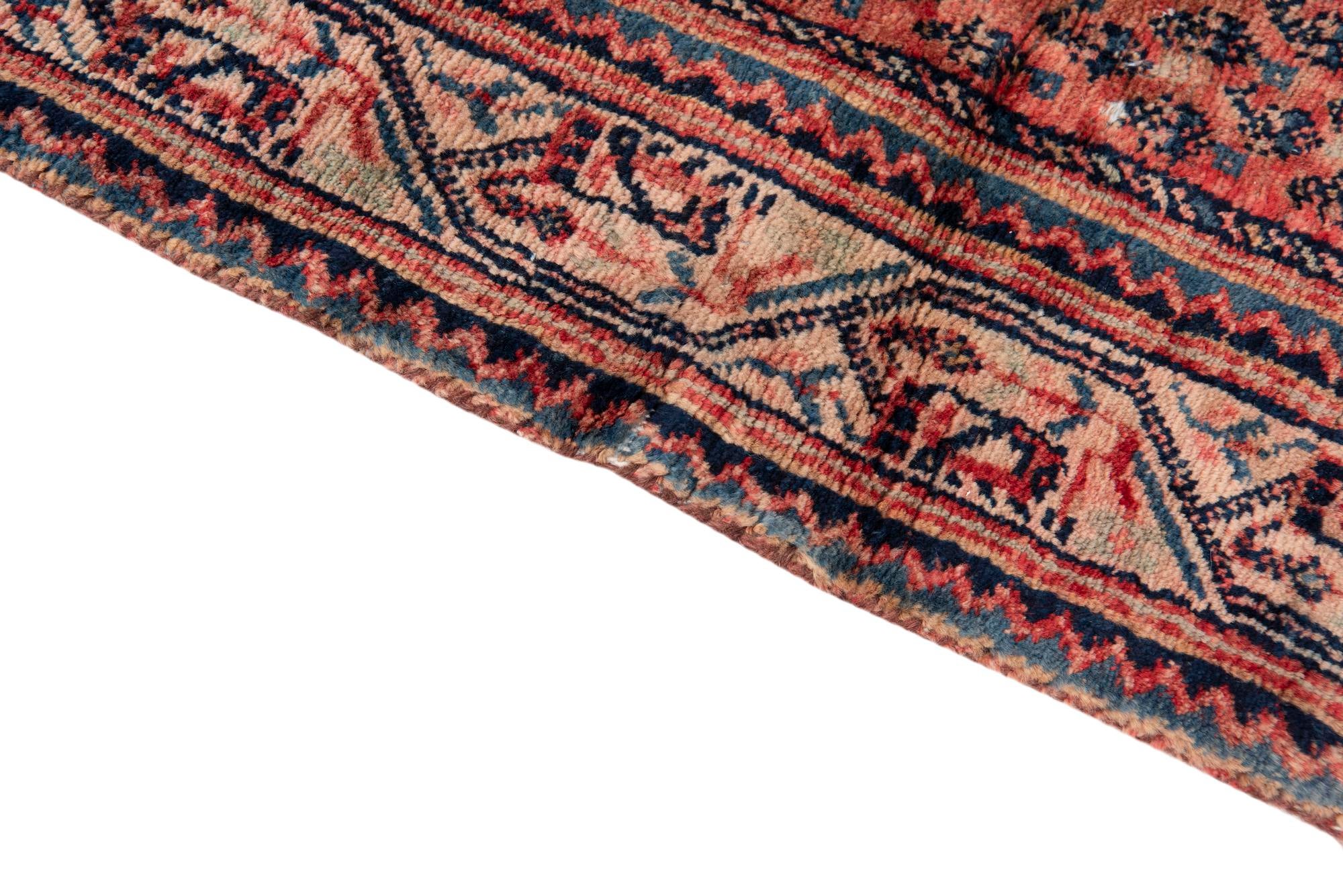 4' 3 x 6' 8 Hand Knotted Ultra Vintage Persian Wool Rug