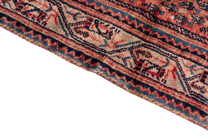 4' 3 x 6' 8 Hand Knotted Ultra Vintage Persian Wool Rug