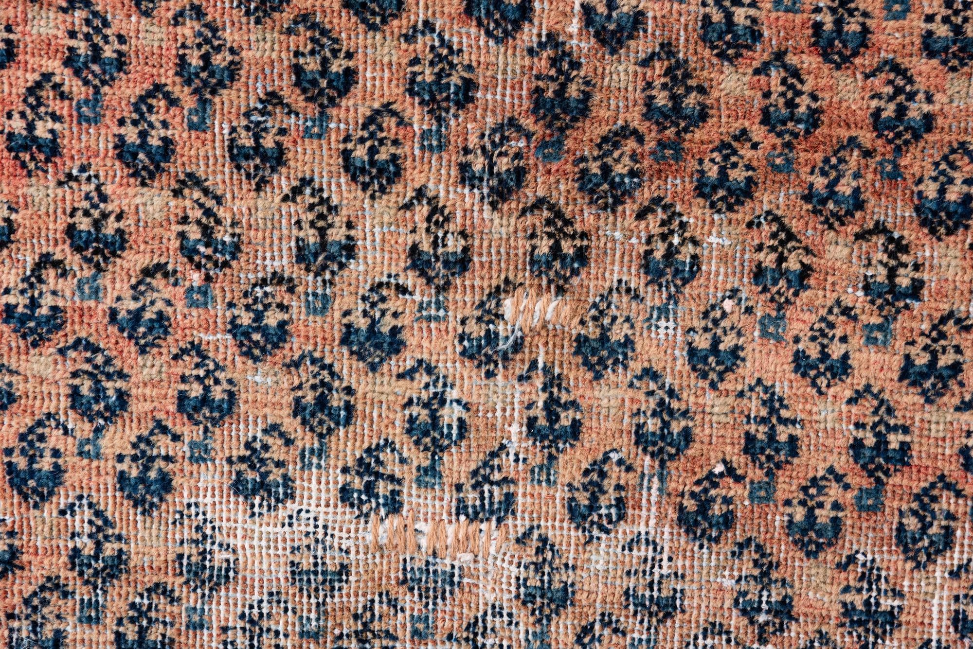 4' 3 x 6' 8 Hand Knotted Ultra Vintage Persian Wool Rug