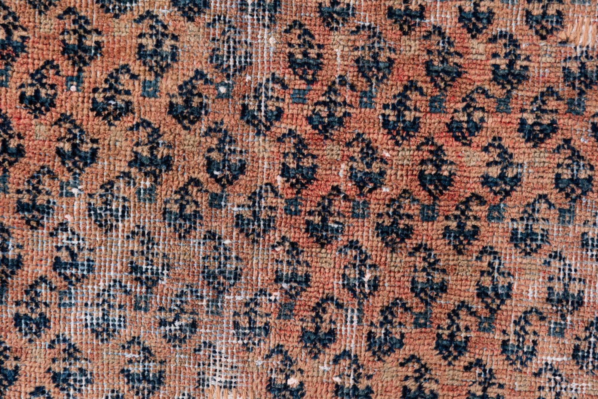 4' 3 x 6' 8 Hand Knotted Ultra Vintage Persian Wool Rug