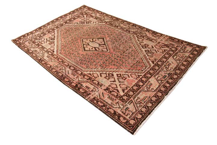 4' 2 x 7' Hand Knotted Ultra Vintage Persian Wool Rug