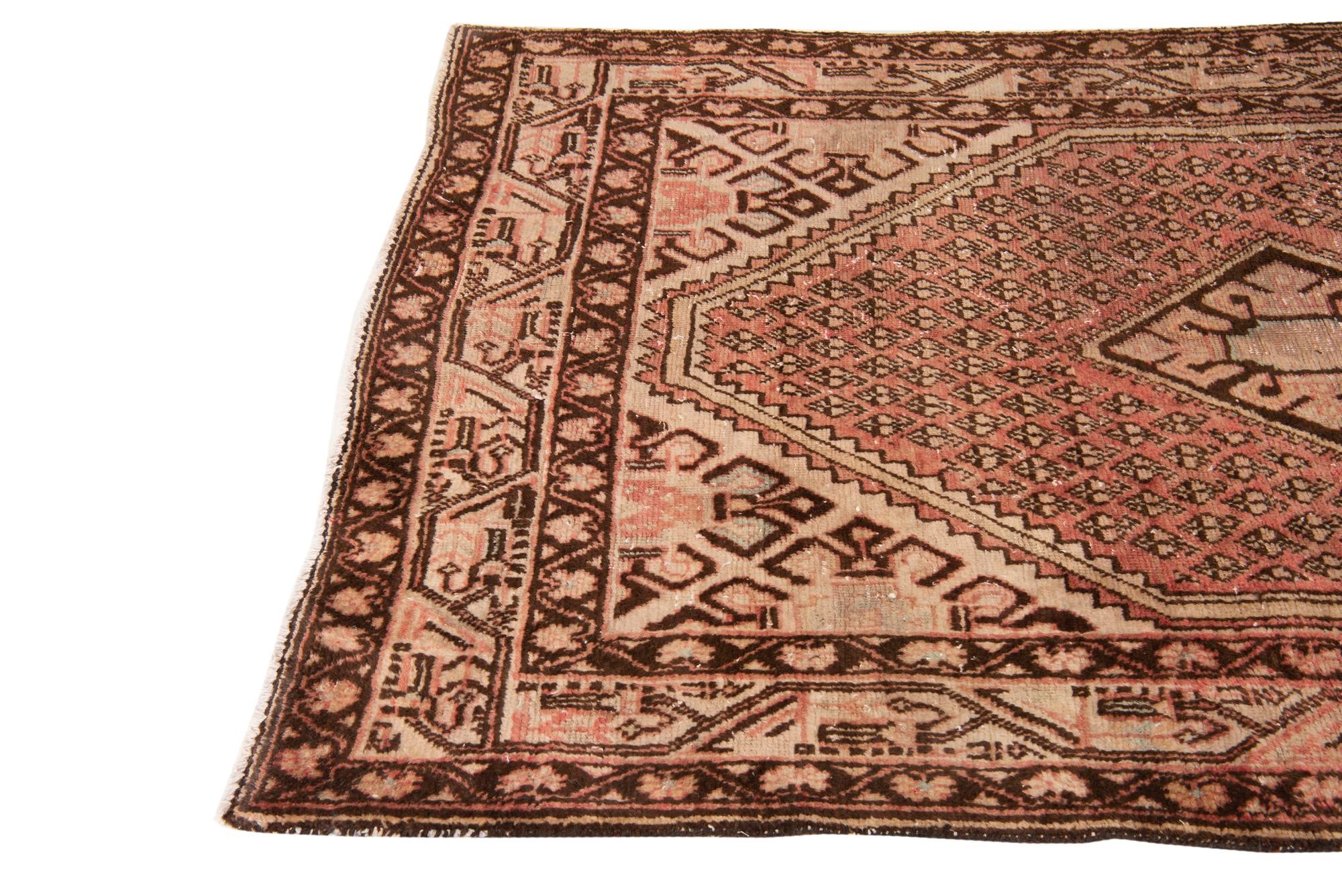 4' 2 x 7' Hand Knotted Ultra Vintage Persian Wool Rug