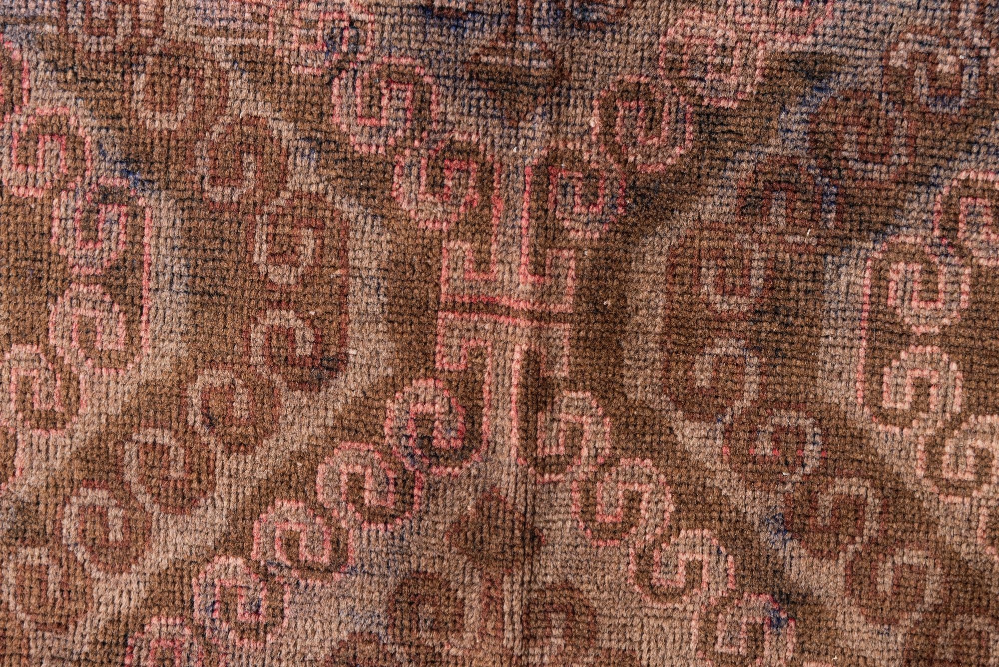 3' 10 x 6' 3 Hand Knotted Ultra Vintage Persian Wool Rug