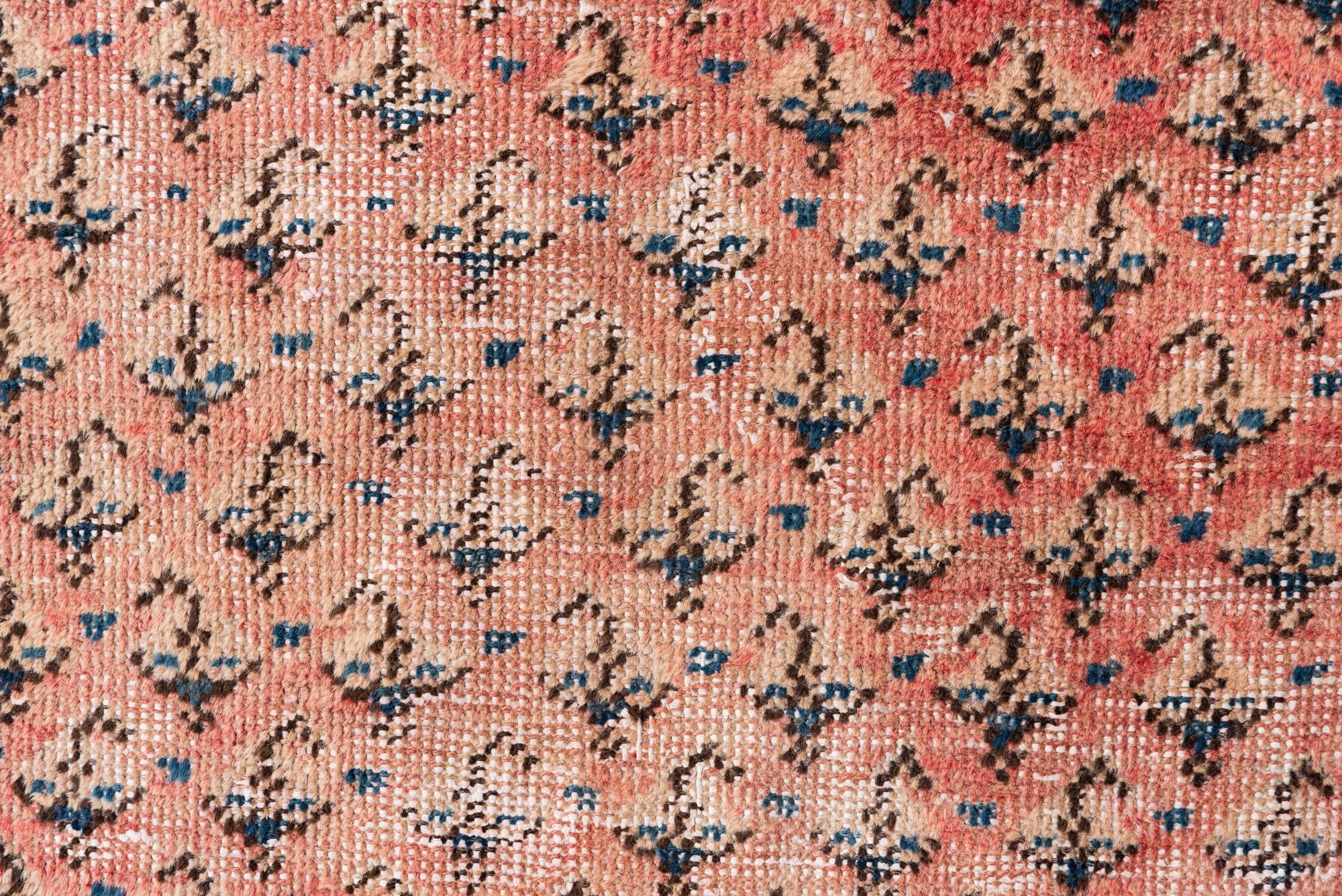 4' 3 x 6' 2 Hand Knotted Ultra Vintage Persian Wool Rug