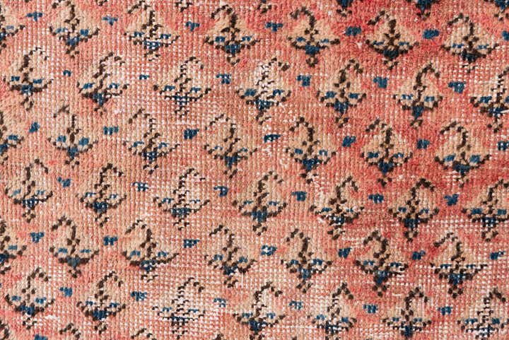 4' 3 x 6' 2 Hand Knotted Ultra Vintage Persian Wool Rug