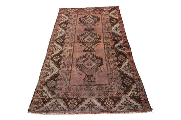 3' 10 x 6' 9 Hand Knotted Ultra Vintage Persian Wool Rug