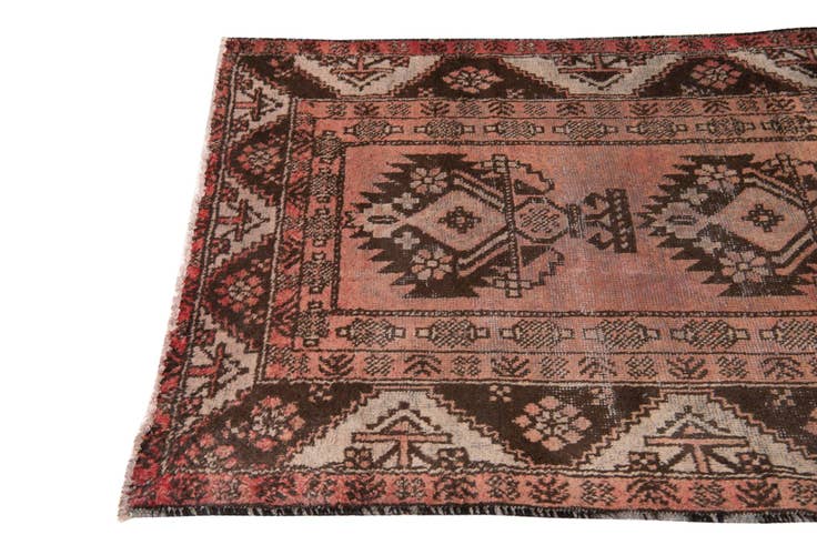 Detail image of 3' 10 x 6' 9 Hand Knotted Ultra Vintage Persian Wool Rug