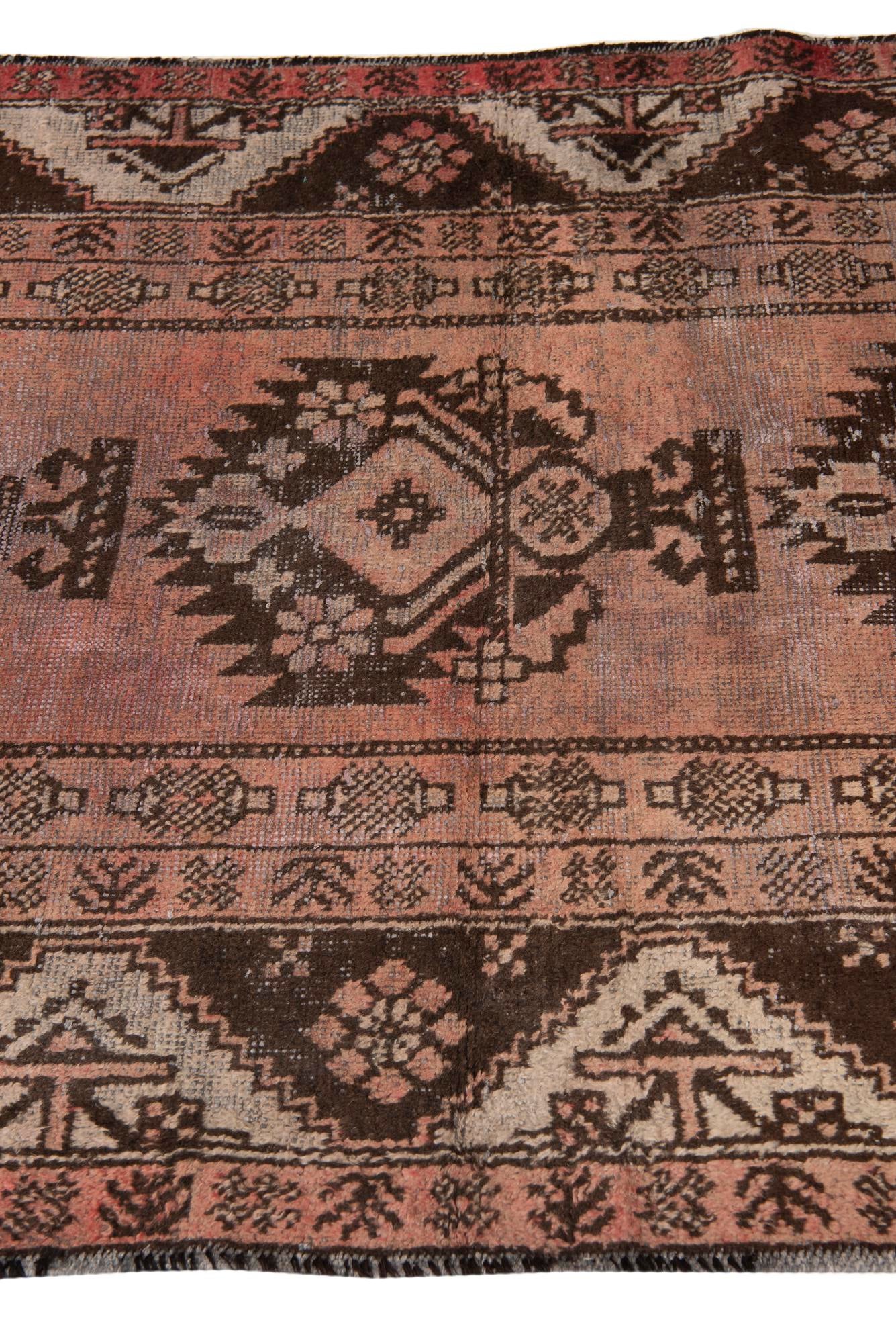 3' 10 x 6' 9 Hand Knotted Ultra Vintage Persian Wool Rug