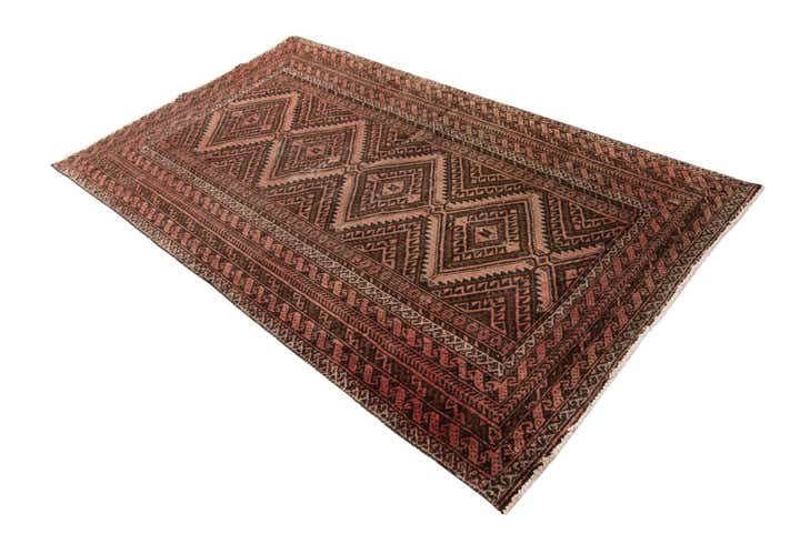 3' 10 x 6' 7 Hand Knotted Ultra Vintage Persian Wool Rug