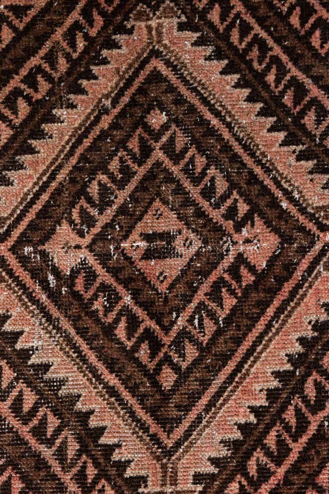 3' 10 x 6' 7 Hand Knotted Ultra Vintage Persian Wool Rug
