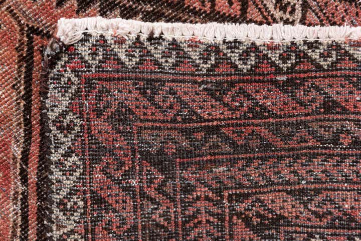 3' 10 x 6' 7 Hand Knotted Ultra Vintage Persian Wool Rug