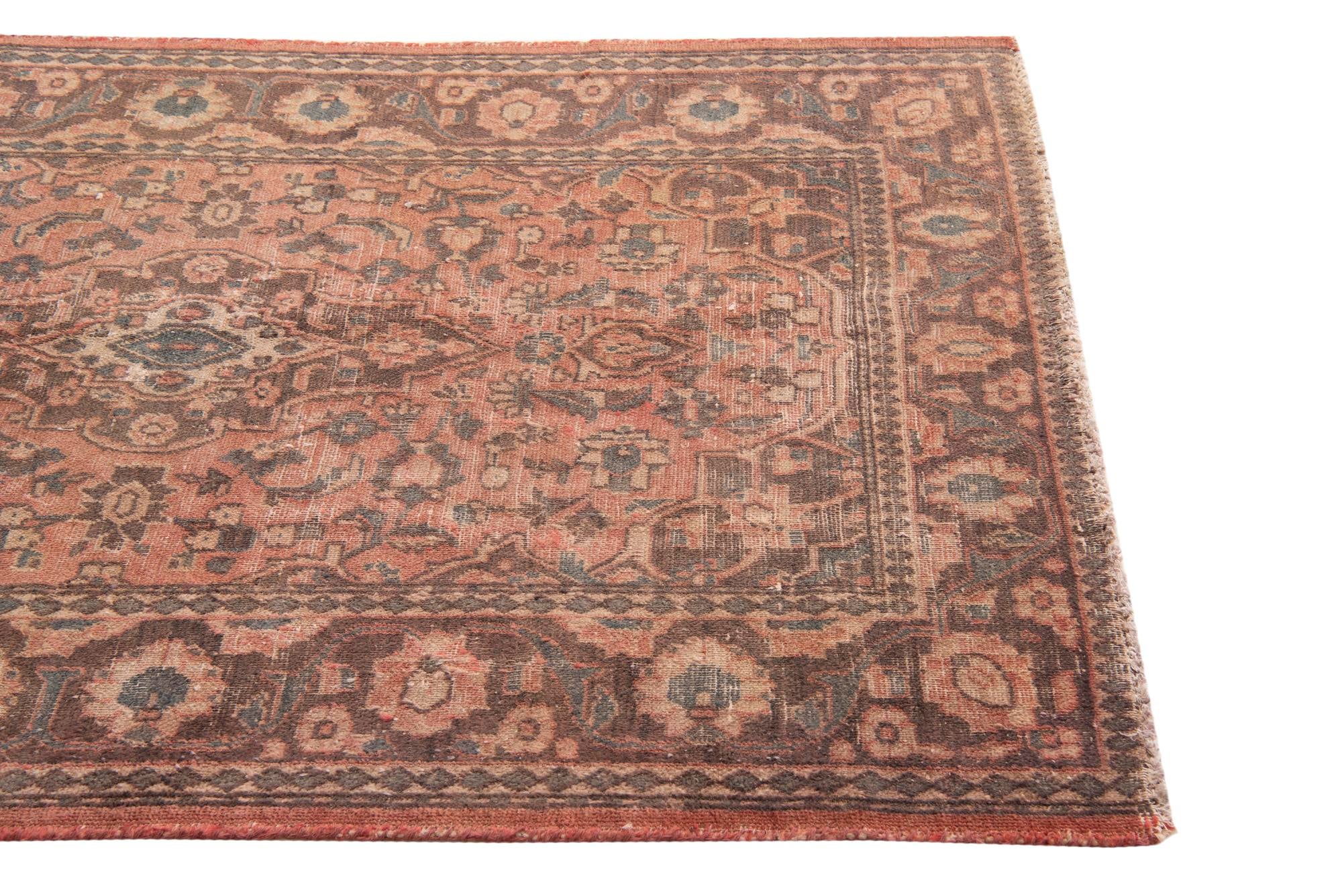 4' x 6' 2 Hand Knotted Ultra Vintage Persian Wool Rug