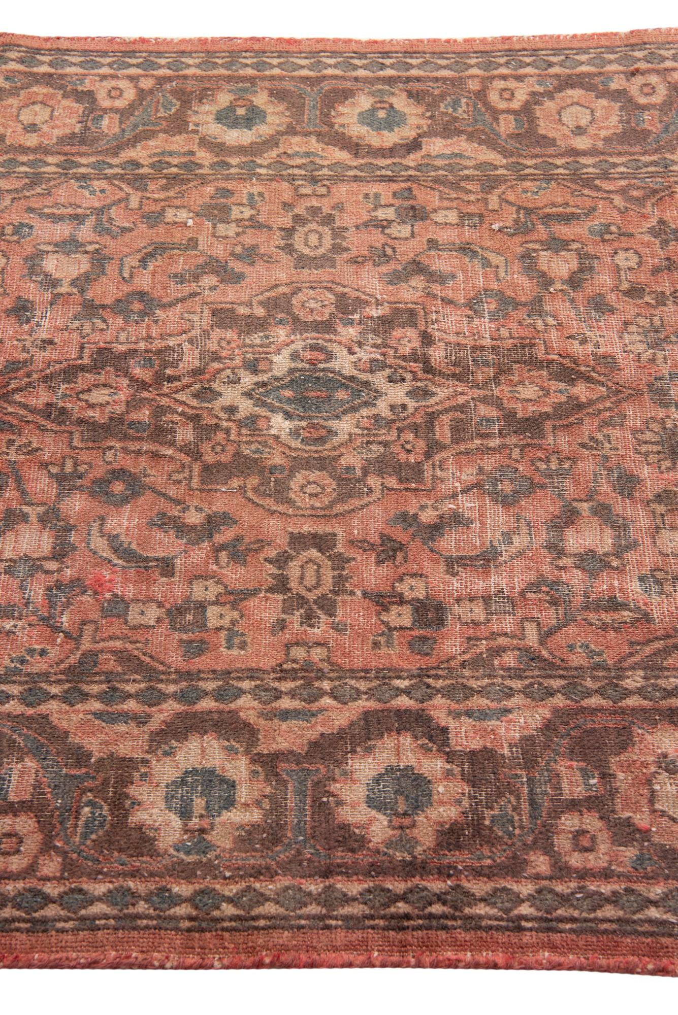 4' x 6' 2 Hand Knotted Ultra Vintage Persian Wool Rug