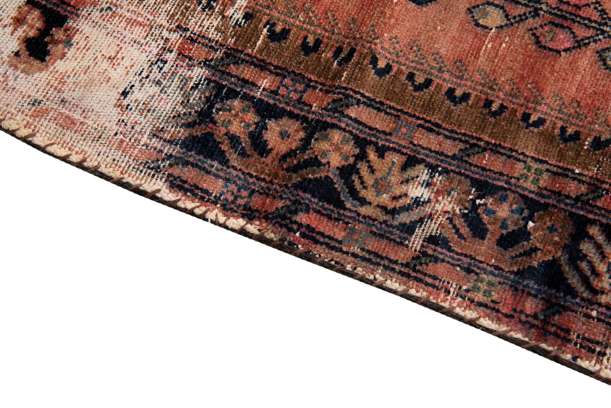 4' 6 x 6' 10 Hand Knotted Ultra Vintage Persian Wool Rug