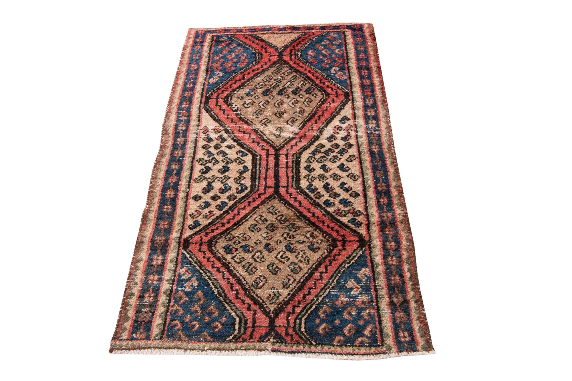3' 2 x 5' 10 Hand Knotted Ultra Vintage Persian Wool Rug