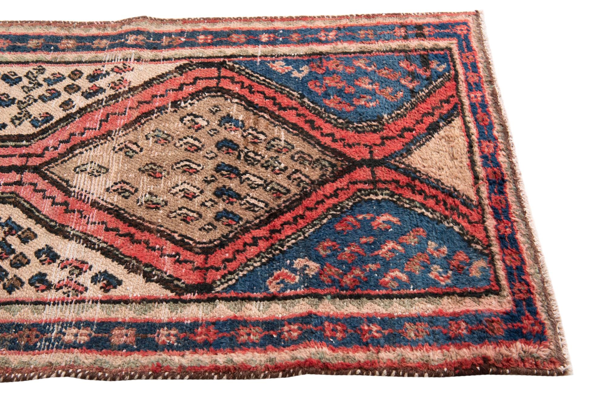 3' 2 x 5' 10 Hand Knotted Ultra Vintage Persian Wool Rug