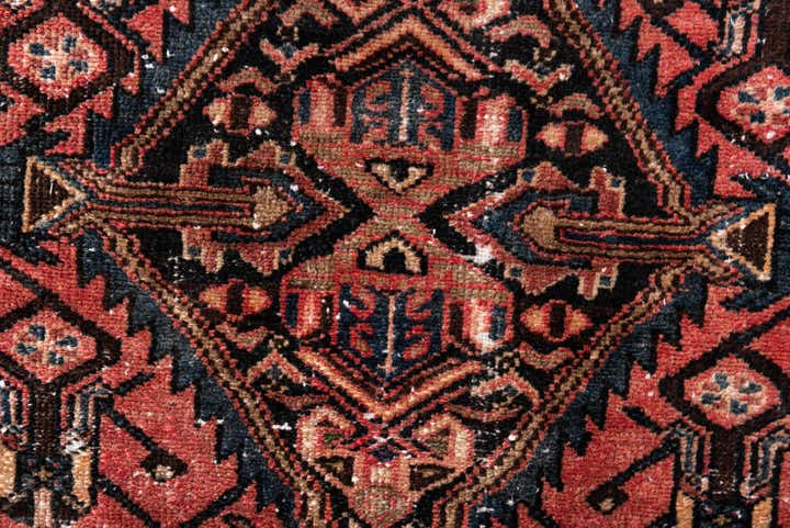 3' 1 x 3' 10 Hand Knotted Ultra Vintage Persian Wool Rug