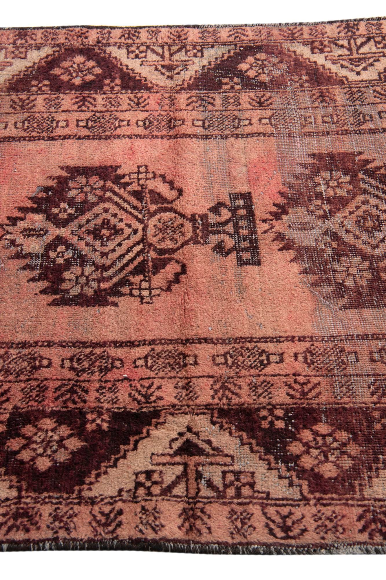 4' 3 x 6' 8 Hand Knotted Ultra Vintage Persian Wool Rug