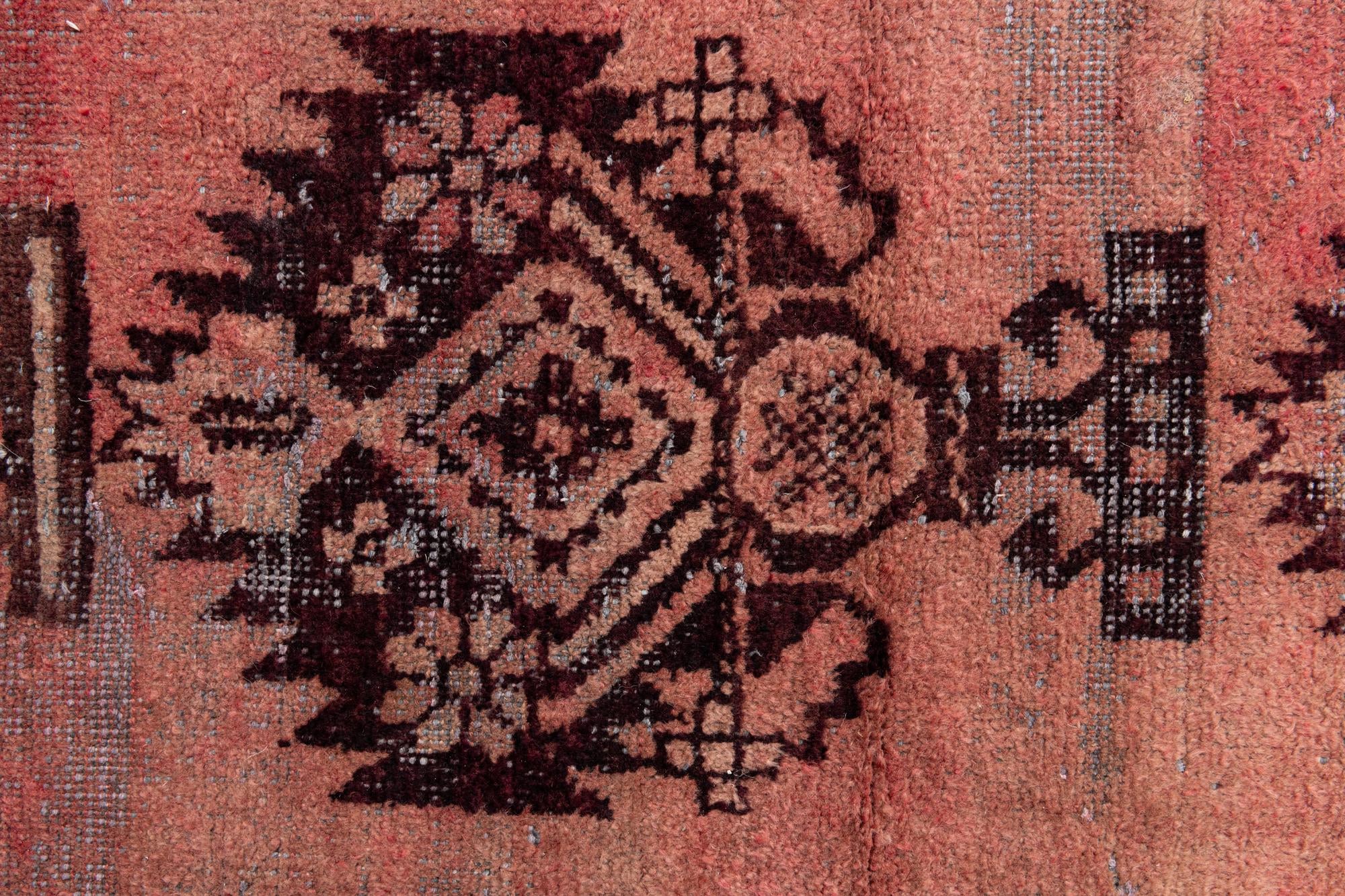 4' 3 x 6' 8 Hand Knotted Ultra Vintage Persian Wool Rug