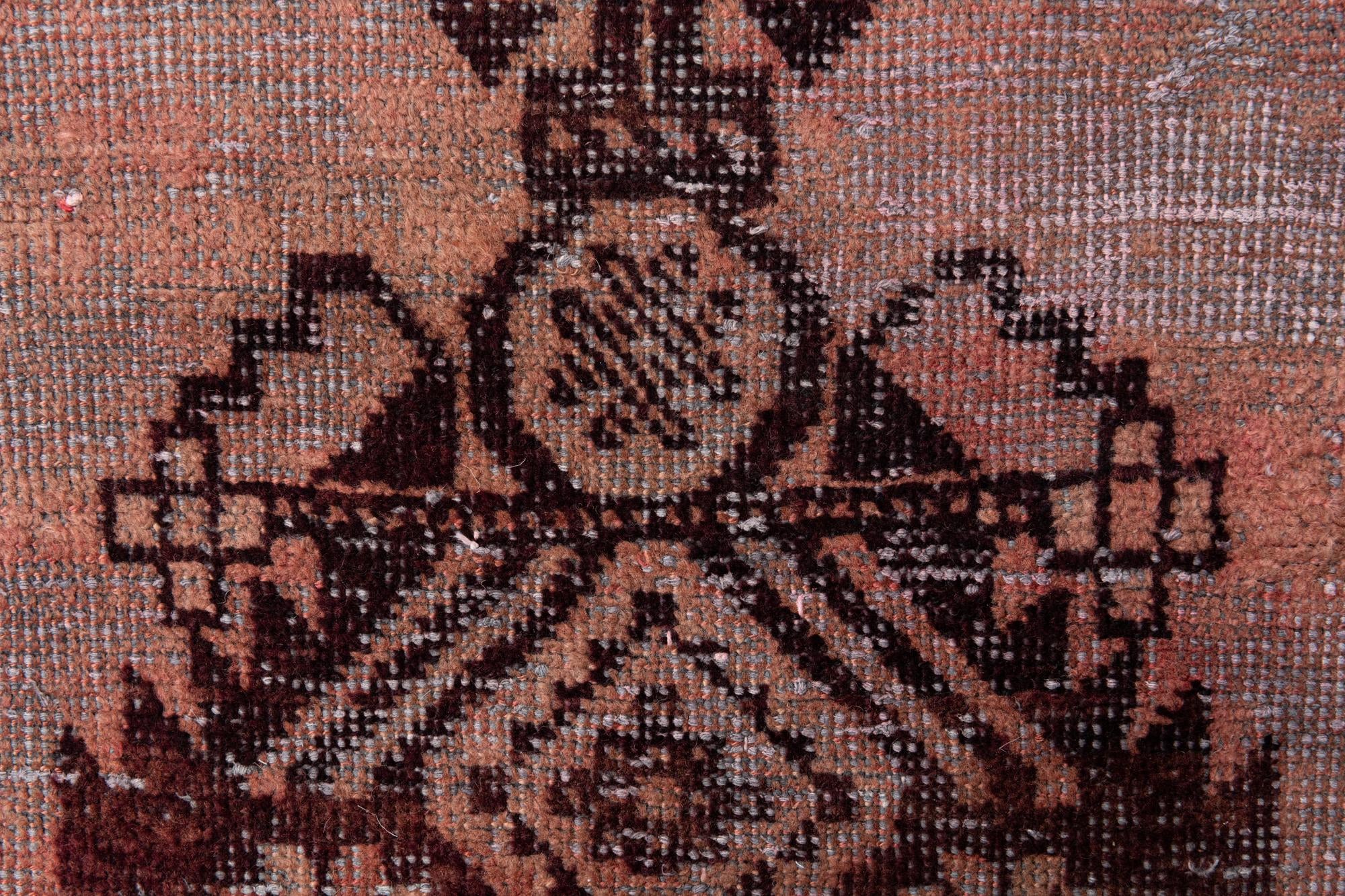 4' 3 x 6' 8 Hand Knotted Ultra Vintage Persian Wool Rug