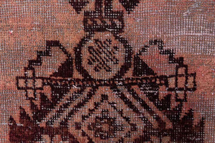 4' 3 x 6' 8 Hand Knotted Ultra Vintage Persian Wool Rug