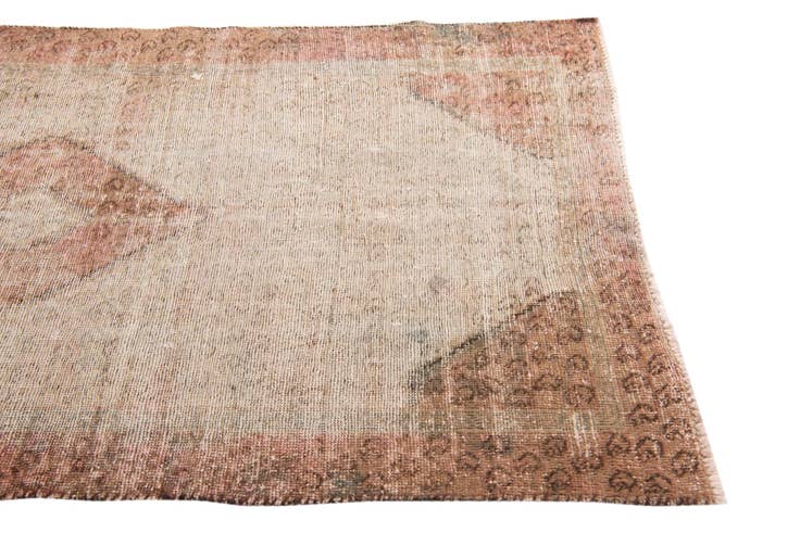 Detail image of 3' 8 x 6' 5 Hand Knotted Ultra Vintage Persian Wool Rug