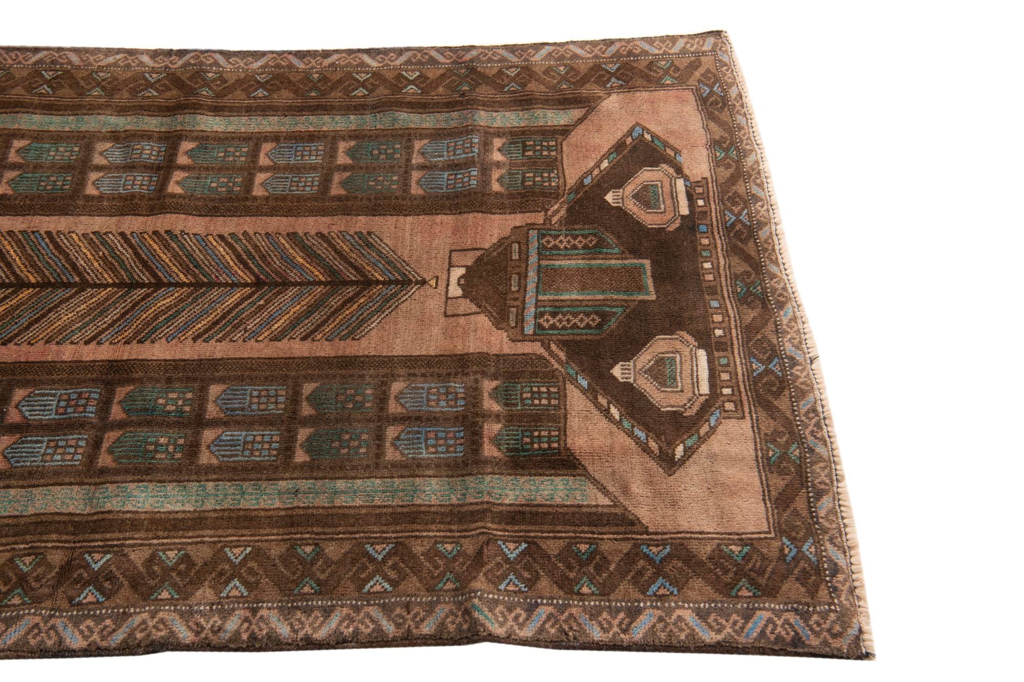3' 9 x 6' 3 Hand Knotted Ultra Vintage Persian Wool Rug