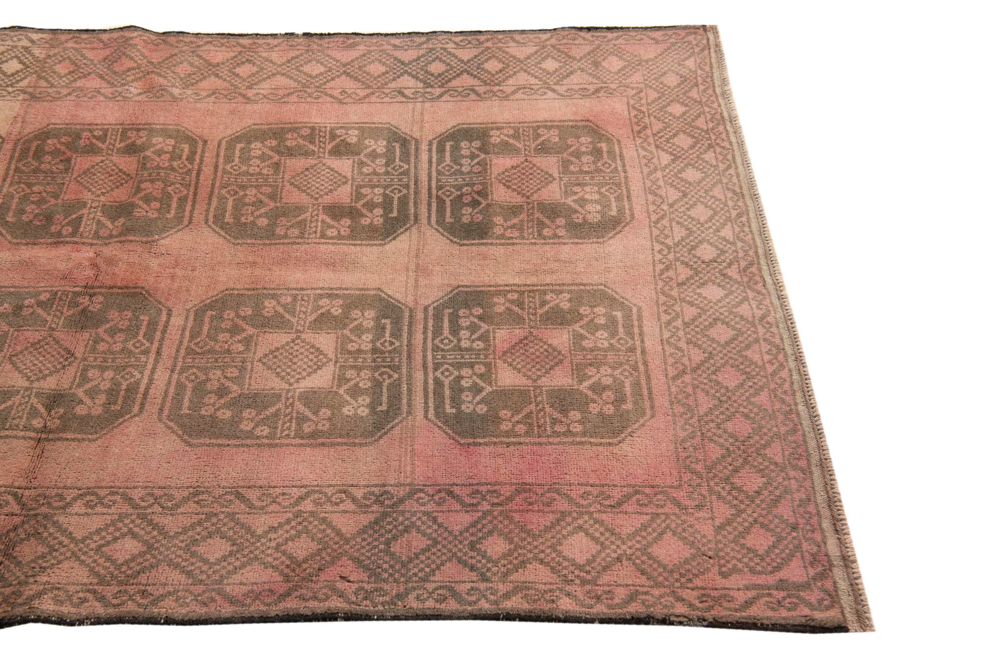 3' 9 x 6' 5 Hand Knotted Ultra Vintage Persian Wool Rug